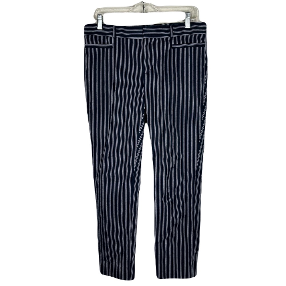Banana Republic Women SZ 6 Sloan, pinstripe straight leg Office Preppy Academia